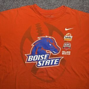 Nike Boise State T-Shirt BSU Broncos Football Fiesta Bowl Orange Men’s Size XXL